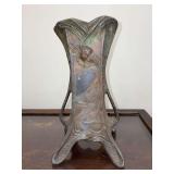 Antique German Jugendstil (Art Nouveau) vase, likely produced in the early 20th century…..11” tall