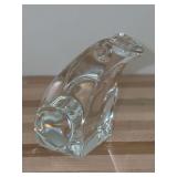 Signed Orrefors Crystal Frog Paperweight…..3-1/2” tall