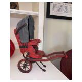 Vintage Handcrafted wooden buggy…..10-1/2 x 12-1/2 tall