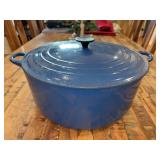 Le Creuset (34) cast enamel lidded stock pot…..well used and loved but lots of life left