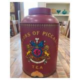 Vintage Jacksons of Piccadilly tea tin featuring the company