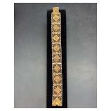 Vintage Filigree Bracelet stamped 800 on clasp (indicating it is made of 800-grade silver, meaning it is composed of 80% pure silver and 20% alloy)