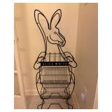 Vintage Alice White Kangaroo metal wine rack…..19 x 9 x 47-1/4 tall