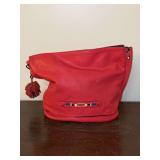 LONGCHAMP Red Leather Tote Bag……no paperwork or other as to authenticity