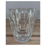 Vintage Signed ORREFORS Crystal Glass 4-1/4” Tall Vase (see pics)