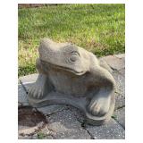 Solid concrete sitting frog statue…..very heavy…..13-1/2” tall