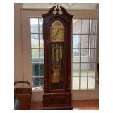 Beautiful Emperor Clock Company Grandfather Clock with key…..an extraordinary piece…..24-1/2 x 13-1/4 x 79 tall
