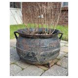 Cast iron cauldron (witch’s brew pot)…..13-3/4”D x 11” tall