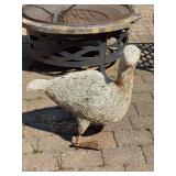 Handcrafted white wire goose…..does has rust…..23” tall