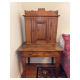 Antique wooden plantation desk, likely dating from the mid-to-late 19th century…..38 x 25-1/2 x 63-1/2 tall….all one piece