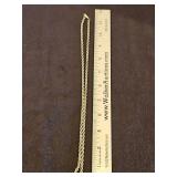 22" 325/9k gold necklace 7.3 total grams...