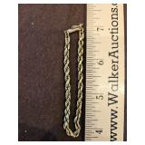 7" 14k gold bracelet 8.4 total grams...