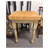 Butcher block chopping block…..24” square x 34-1/4 tall