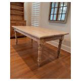 Very nice all natural wood table…..72 x 37-1/2 x 30 tall
