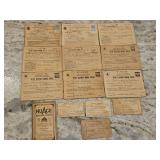 Lot of Vintage World War II War Ration Books w/Stamps & Draft Classification Cards...