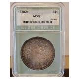 Slabbed 1900-O Morgan Dollar S$1 MS67 NTC...