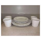 10 miscellaneous pieces of Mikasa English Countryside china- includes 2 dinner plates, 4 salad plates and 4 mugs
