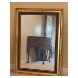 Very nice large mirror framed in gold distressed frame…..31-1/2 x 43-1/2