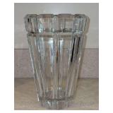Mikasa Reflections Crystal Flower Vase - 8-1/2” tall