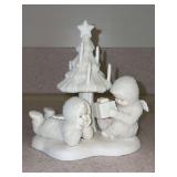Dept. 56 Snowbabies “Thank You” porcelain figurine in original box (lid is torn) - 5-1/2” tall