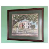 Signed limited edition Martha Chaffin Miller (58/1000) print of Rosalie Mansion, a historic antebellum home located in Natchez, Mississippi…..26-1/2 x 22-1/2….there are 2 limited edition numbers l