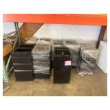 File Cabinets w/Desk, Rolling Walls