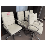 6 White Chairs