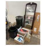 Trashcans, Vacuum, Mirror, Packaging Cardboard