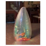 Vintage 1950's MCM Mid Lucite Encased Turkey Home Decor piece - 7-1/2” tall