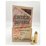 Two HORNADY CRITICAL DEFENSE 357 MAG, 15GR FTX, 25RD / 90500