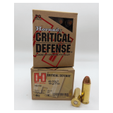 Two HORNADY CRITICAL DEFENSE 45 COLT 185gr FTX 20RD Ammo / 92790