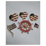 Patriotic and Nautical Pins, 6.
