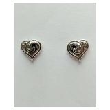 Brighton Penelope Heart Small Post Earrings.