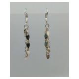 Avon 2005 Shimmering Droplets Pierced Earrings. 2 1/4" long