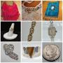 Evening Handbags, Gold & Silver Jewelry, Sterling, Coins, Miniature Hinged Trinket Boxes, Italian Pottery, Books & MORE
