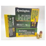 Three REMINGTON HTP 380 AUTO 88gr JHP 20RD Ammo / RTP380A1A