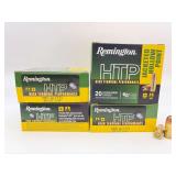 Four REMINGTON HTP 380 AUTO 88gr JHP 20RD Ammo / RTP380A1A