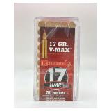 HORNADY 17HMR 17gr V-MAX 50RD Ammo / 83170