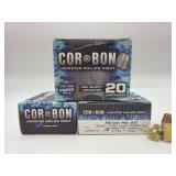 Three COR-BON 380 Auto 90gr JHP 20RD Ammo / SD38090/20