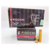 Two FIOCCHI 7.62 NAGANT 98gr FMJ 50RD Ammo / 762A