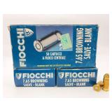 Three FIOCCHI 7.65 BROWNING/32 Auto Blanks 50RD Ammo / 732344002392