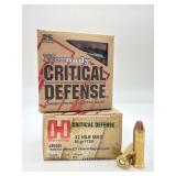 Two HORNADY RITICAL DEFENSE 32 H&R MAG 80gr FTX 25RD Ammo / 90060