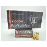 Two FIOCCHI 9X18 MAKAROV 95gr FMJ 50RD Ammo / 70906000