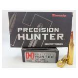 Two HORNADY PRECISION HUNTER 243 WIN 90gr ELD-X 20RD Ammo / 80462