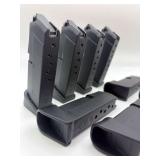 Nine GLOCK 42 380 ACP 6RD Polymer Magazines / 33249 03