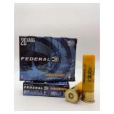 Two FEDERAL POWER SHOK 20GA 3" 5RD Ammo / F207 2B