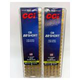 Two CCI CB 22 SHORT Pest Control 29gr 100RD Ammo / 8202003