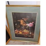 Framed print of 'The Tazza' by artist Edward Ladell. 22.5 x 28.5 in tall.