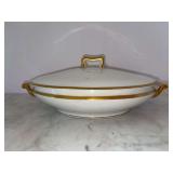 Theodore Haviland Limoges France Covered Casserole - 9-3/8 x 7-1/8 x 2-1/4 tall (width and height does not include handles or lid