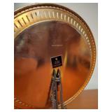 24k electro gold plated serving tray